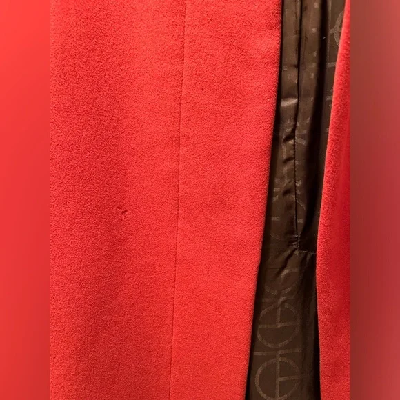 Cole Haan Red Pea Coat - Picture 9 of 10